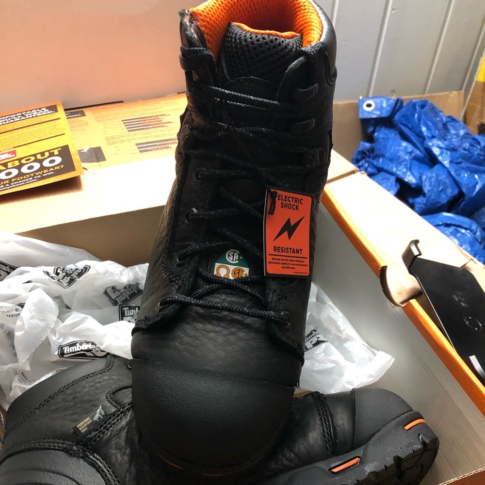 Timberland work boots steel toe